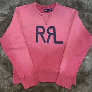 Ralph Lauren Double RL Faded Red Crew Neck Pullover